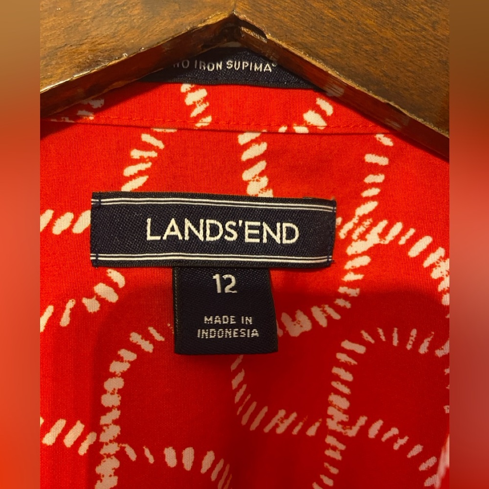 Lands’ End Sleeveless Shirt Size 12 - Picture 6 of 11